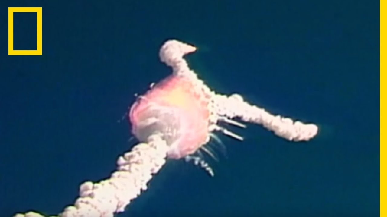 Explosion de la navette spatiale Challenger lors de sa propulsion